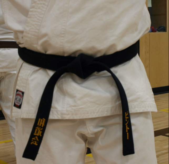 Black belt karate